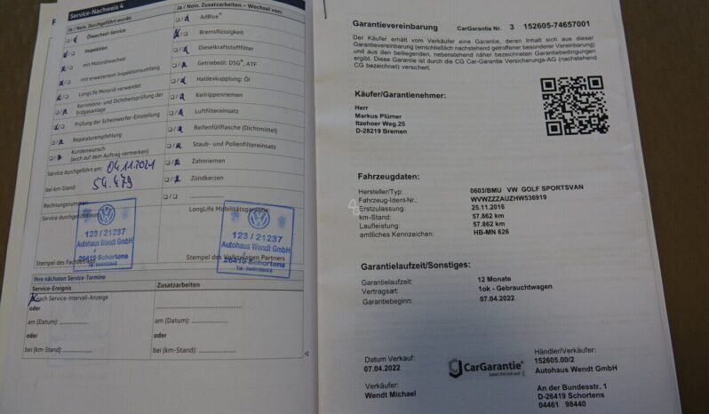 Volkswagen Golf Sportsvan pilnas