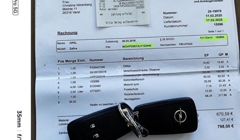 Opel Zafira Tourer full