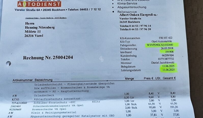 Opel Zafira Tourer full