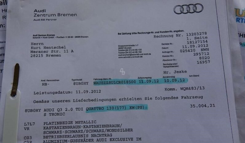 Audi Q3 pilnas