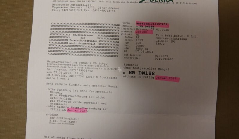 Mercedes-Benz Viano pilnas