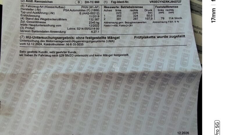 Peugeot Rifter pilnas