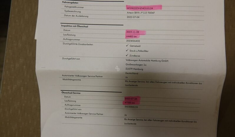 Volkswagen Arteon pilnas