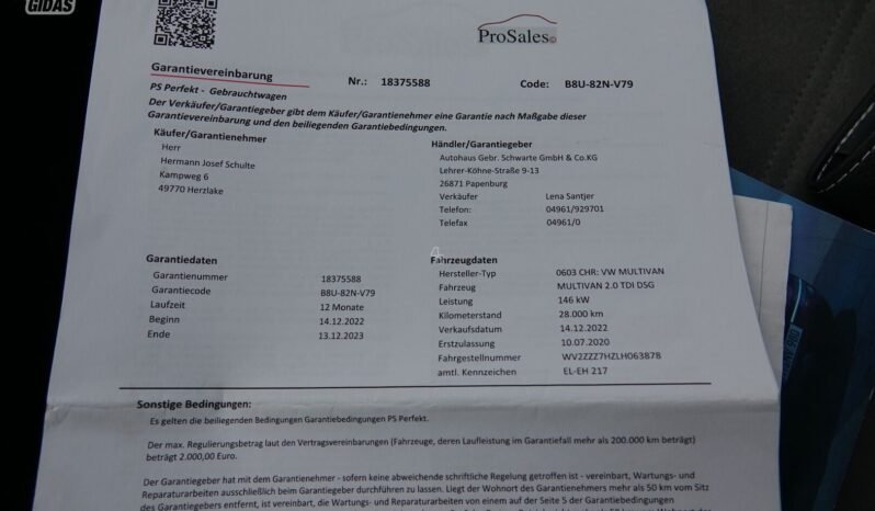 Volkswagen Multivan pilnas