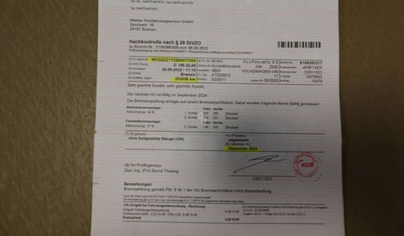 Volkswagen Touran pilnas