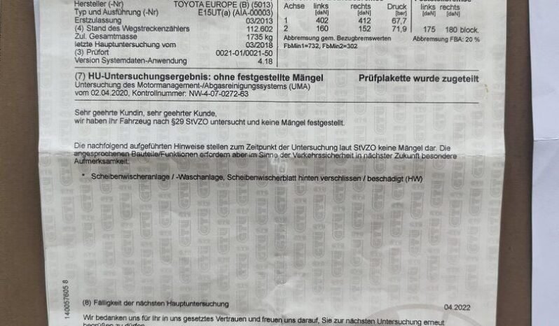 Toyota Auris pilnas