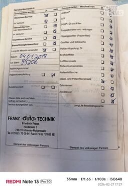 Volkswagen Golf pilnas