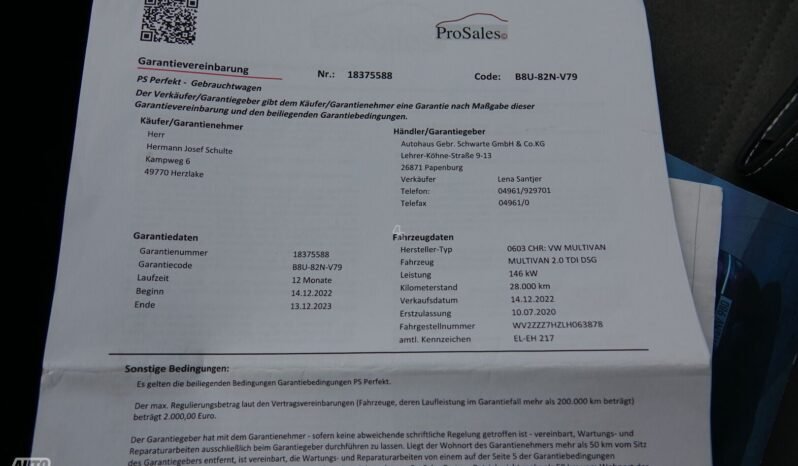 Volkswagen Multivan pilnas