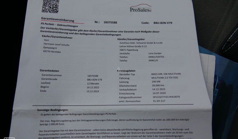 Volkswagen Multivan pilnas